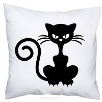 Foto POSZEWKA na poduszkę kot koty kotki + napis sowa, muzyczne, konie, przyroda