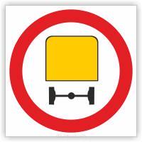 Znak drogowy Tablica informacyjna B13a zakaz wjazdu pojazdów z towarami niebezpiecznymi - znak zakazu 30x30 cm