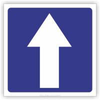 Znak drogowy Tablica informacyjna D3 droga jednokierunkowa -znak informacyjny 30x30 cm