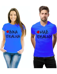 Koszulki dla Par w Różnych Stylach Koszulka z Nadrukiem
