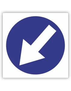 Znak Drogowy Tablica Informacyjna C10 Nakaz Jazdy Lewej