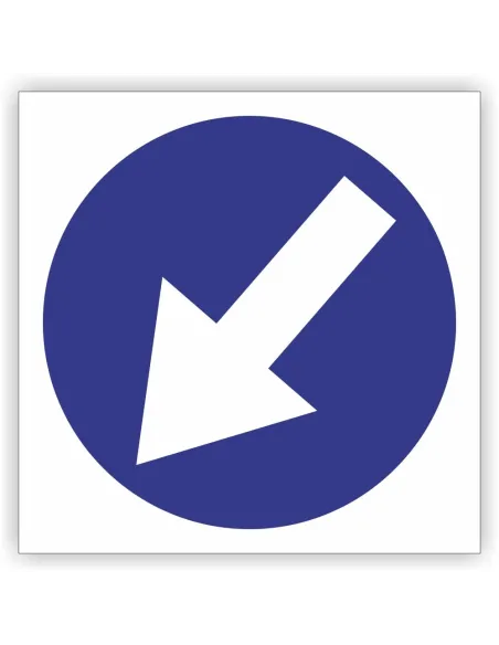 Znak Drogowy Tablica Informacyjna C10 Nakaz Jazdy Lewej