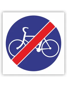 Znak Drogowy 30x30 cm Tablica Informacyjna C13a Koniec