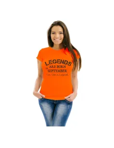 Koszulka – Urodziny Nadrukiem Legends Are Born September