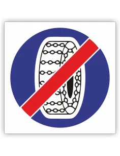 Znak Drogowy 30x30 cm Tablica Informacyjna C19 Koniec