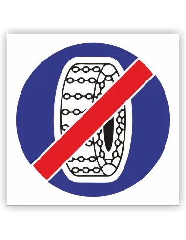 Znak Drogowy 30x30 cm Tablica Informacyjna C19 Koniec