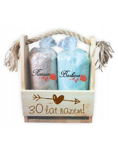 Zestaw Prezentowy Ręczników w Nosidle z Grawerem Prezent