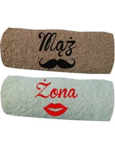 Zestaw – Prezent Mąż Żona Dowolne Imona Gotowy Projekt