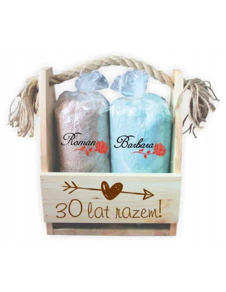 Zestaw z Haftem z Grawerem na Prezent Komplet Ręczników