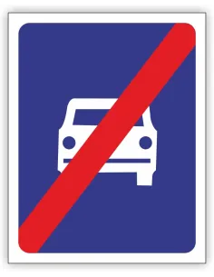 Znak Drogowy Tablica Informacyjna D8 Koniec Drogi 30x30