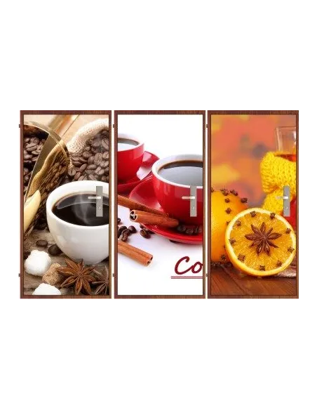 Tapeta Okleina Naklejka Ozdobna z Grafiką na Drzwi, Szafę