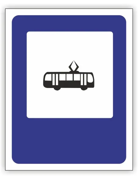 Znak Drogowy 30x30 cm Tablica Informacyjna D17 Przystanek