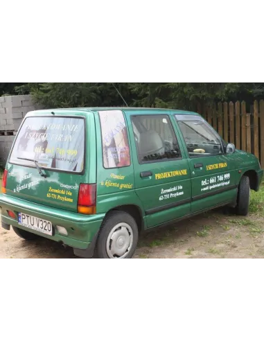 Naklejka na Samochód Reklama Folia Reklamowa Auto Wymiar