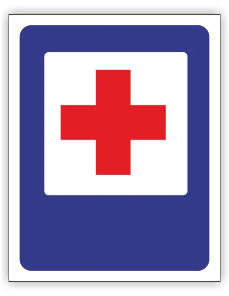 Znak Drogowy Tablica Informacyjna D22 Punkt Opatrunkowy