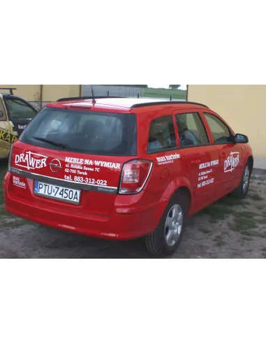 Naklejka na Samochód Reklama Folia Reklamowa Auto Wymiar