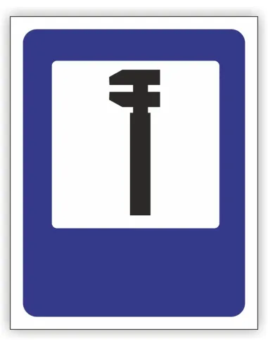 Znak Drogowy 30x30 cm Tablica Informacyjna D26 Stacja