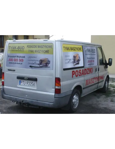 Naklejka na Samochód Reklama Folia Reklamowa Auto Wymiar