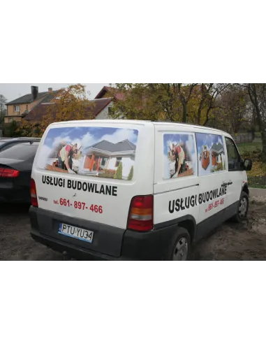 Naklejka na Samochód Reklama Folia Reklamowa Auto Wymiar