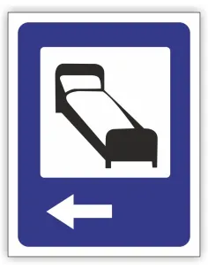 Znak Drogowy Tablica Informacyjna D29 Hotel Informacyjny