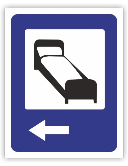 Znak Drogowy Tablica Informacyjna D29 Hotel Informacyjny