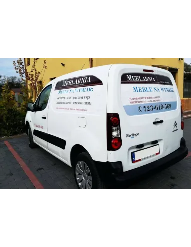 Naklejka na Samochód Reklama Folia Reklamowa Auto Wymiar