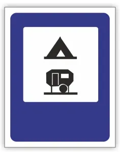 Znak Drogowy Tablica Informacyjna D31 Obozowisko Kemping