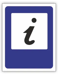 Znak Drogowy Tablica Informacyjna D34 Punkt Informacji