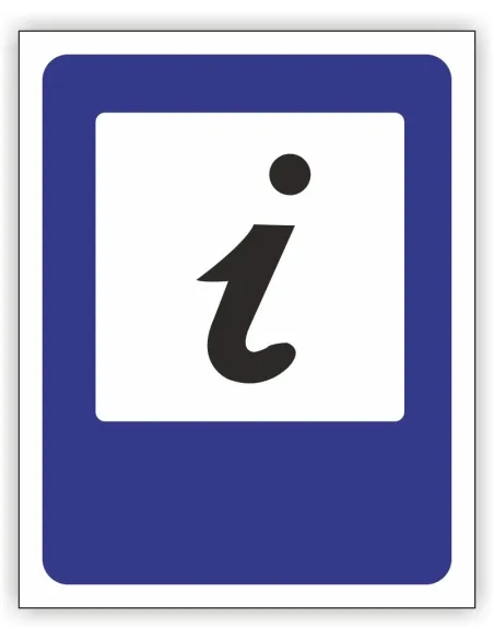 Znak Drogowy Tablica Informacyjna D34 Punkt Informacji