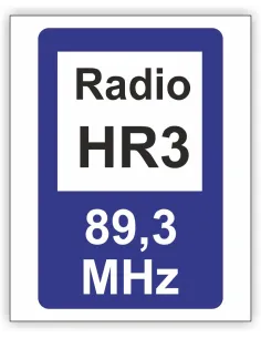 Znak Drogowy Tablica Informacyjna D34a Informacja Radiowa