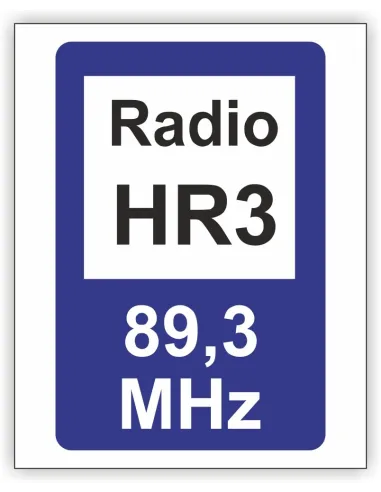 Znak Drogowy Tablica Informacyjna D34a Informacja Radiowa