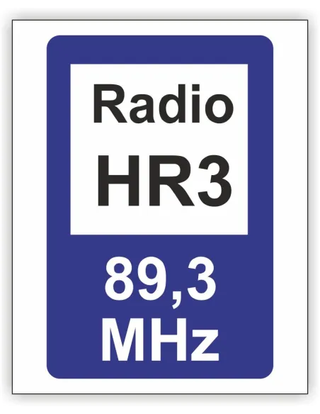 Znak Drogowy Tablica Informacyjna D34a Informacja Radiowa