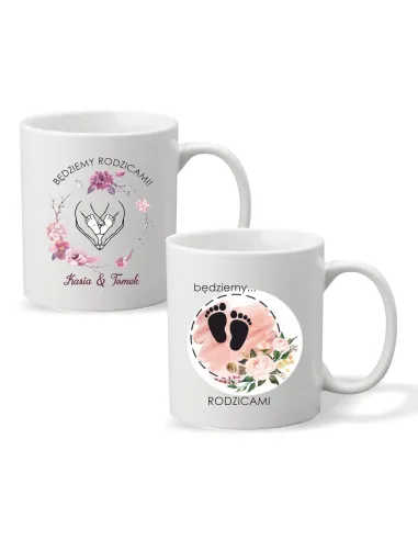 Kubek Imieniem Nadrukiem Prezent Rodziców dla Rodziców