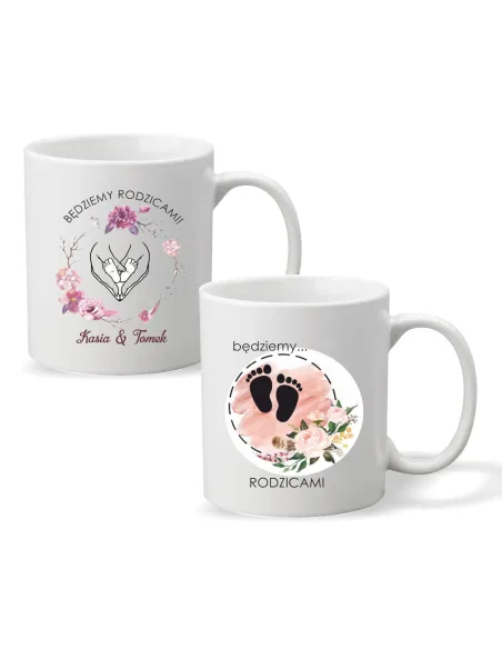 Kubek Imieniem Nadrukiem Prezent Rodziców dla Rodziców