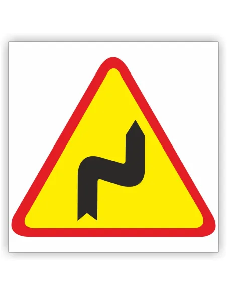 Znak Drogowy 40x40 cm Tablica Informacyjna Niebezpieczne