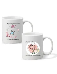 Kubek z Nadrukiem Prezent Przyszłych Dziadków Będziecie