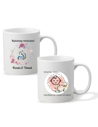 Kubek z Nadrukiem Prezent Przyszłych Dziadków Będziecie