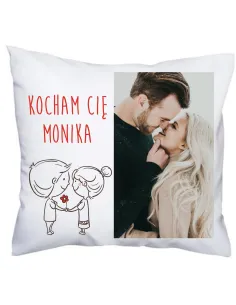 Foto Poduszka – Nadrukowanym Zdjęciem Prezent Kochanej