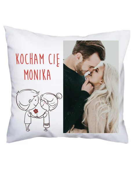 Foto Poduszka – Nadrukowanym Zdjęciem Prezent Kochanej