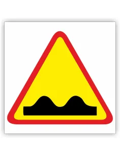 Znak Drogowy Tablica Informacyjna Nierówna Droga 40x40