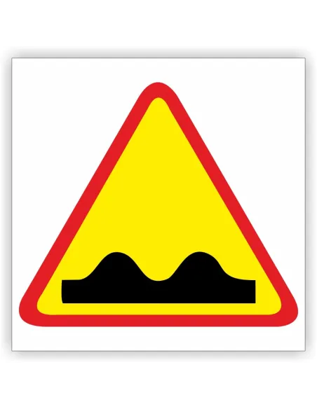 Znak Drogowy Tablica Informacyjna Nierówna Droga 40x40