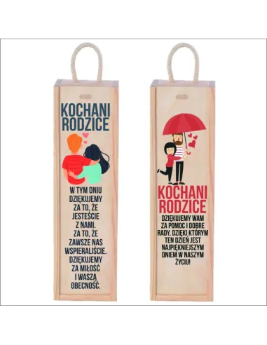 Zestaw Skrzynek Prezent dla Rodziców Podziękowanie w Dniu