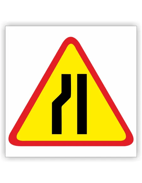 Znak Drogowy 40x40 cm Tablica Informacyjna 12c Zwężenie