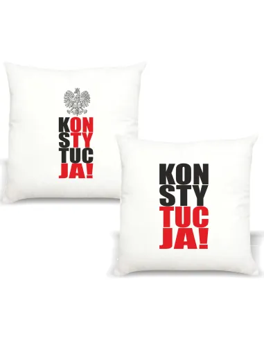 Poduszka z Nadrukiem Prezent Konstytucja Orzeł na Prezent