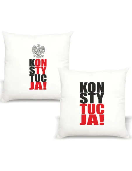 Poduszka z Nadrukiem Prezent Konstytucja Orzeł na Prezent