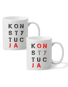 Kubek z Nadrukiem Prezent Konstytucja Godło Polski