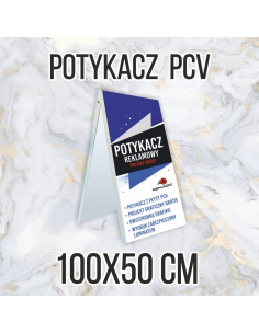 Potykacz Reklamowy Stojak Reklamowy 100x50 – 100x50 PCV