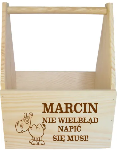 Nosidło na Piwo Skrzynka Piwo Imieniem Grawerem Napisem