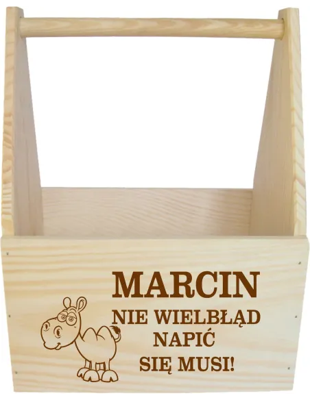 Nosidło na Piwo Skrzynka Piwo Imieniem Grawerem Napisem