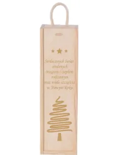 Skrzynka Pudełko na Wino z Nadrukiem z Grawerem na Prezent