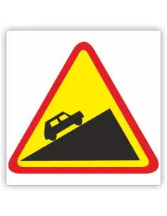 Znak Drogowy Tablica Informacyjna Stromy Podjazd 40x40